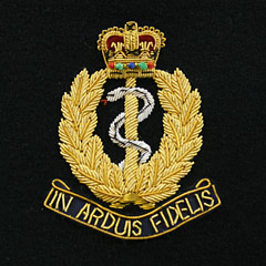 Royal Army Medical Corps, Latin Motto Blazer Badge
